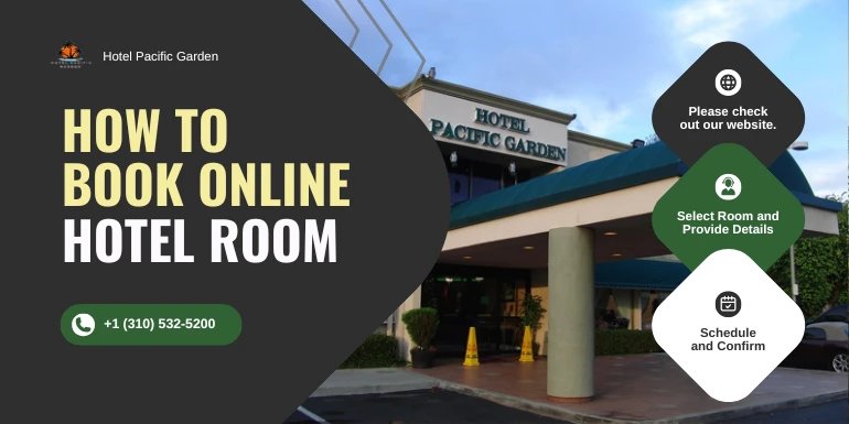 Step-by-step guide on booking a hotel room online at Hotel PG, featuring user-friendly interface and booking options.