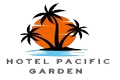 Logo of Hotel Pacific Garden, featuring the name 